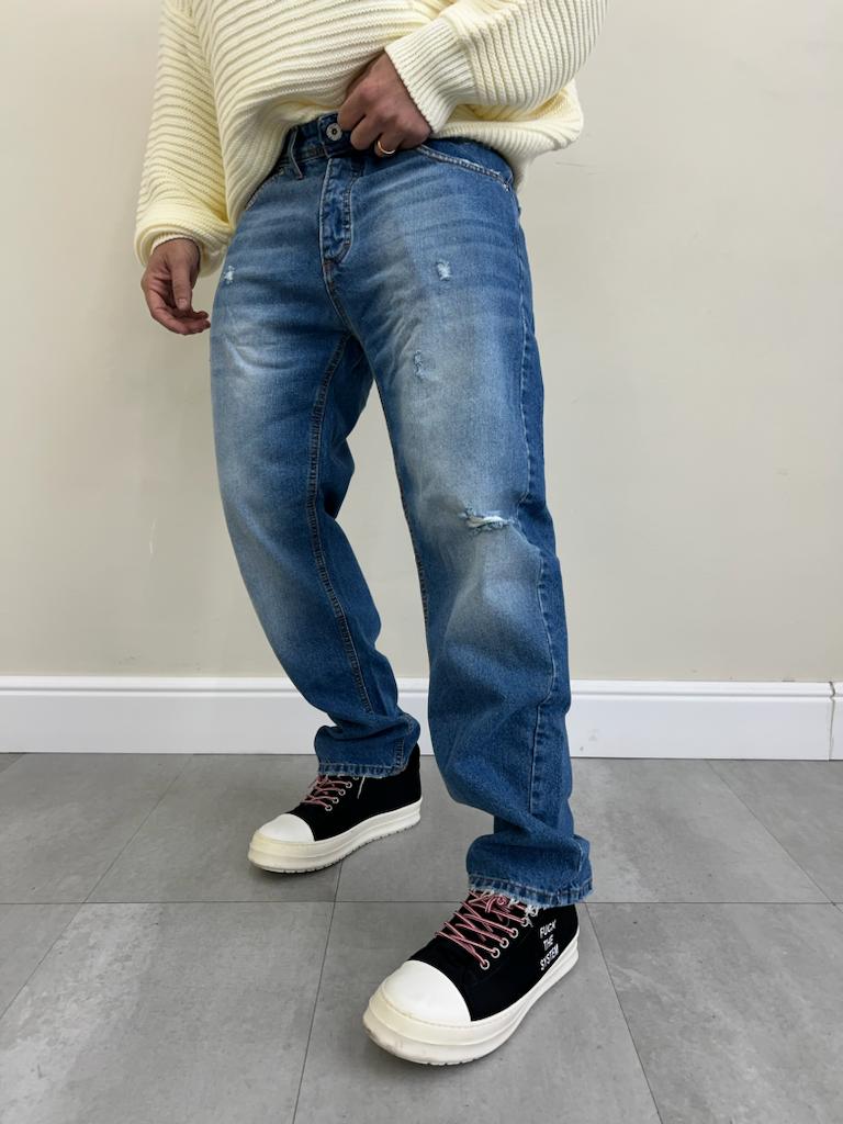 Jeans fondo ampio Cianotic